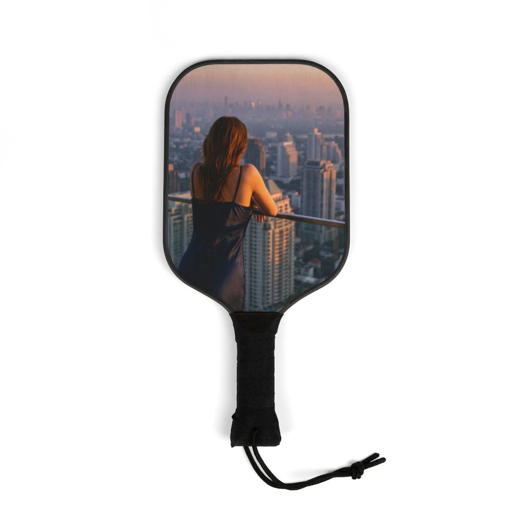 Pickleball Kit - Twilight City Skyline | Echovira Gallery
