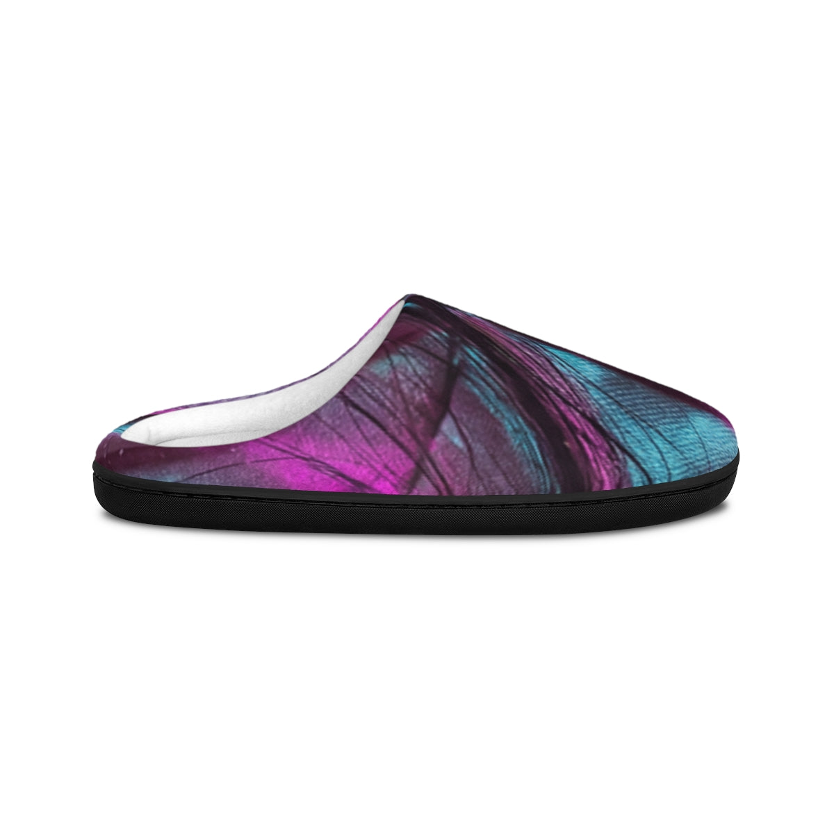 Women's Indoor Slippers with Abstract Pleats