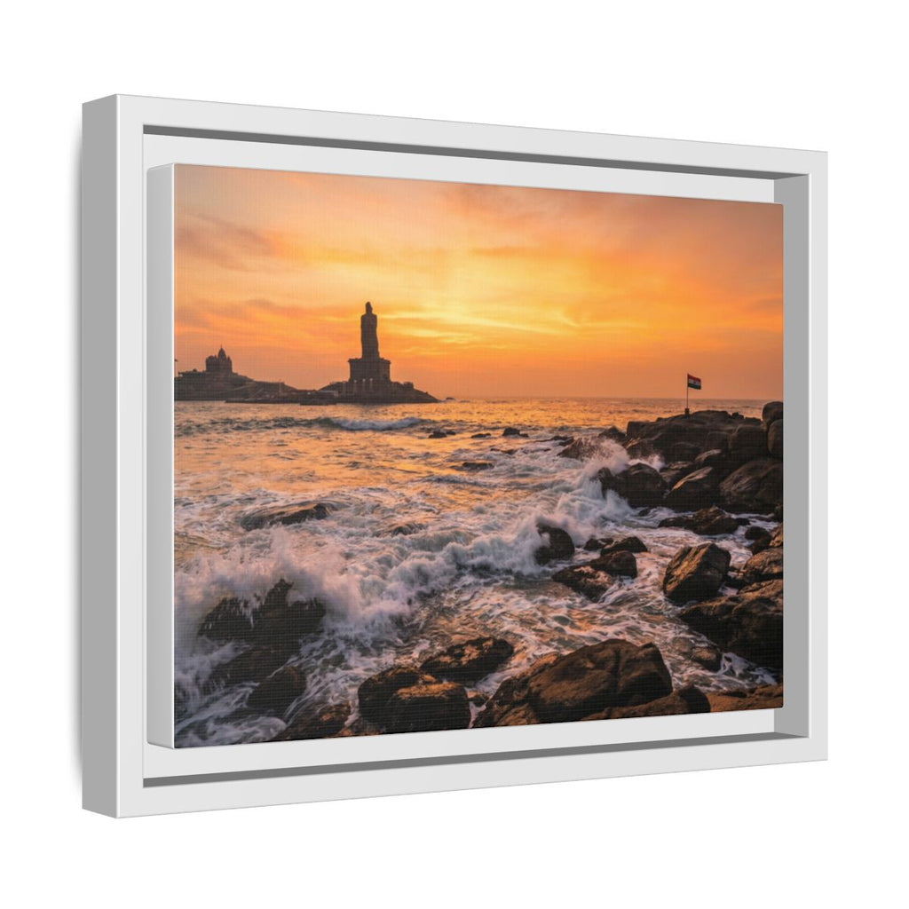 Framed Matte Canvas - Majestic Golden Coast