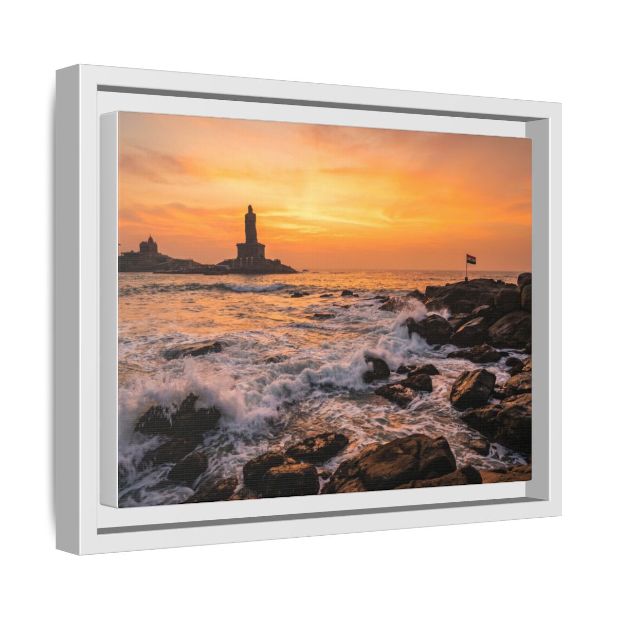 Framed Matte Canvas - Majestic Golden Coast