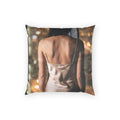 Poly Velvet Pillow - Rainscape Nightscape | Echovira Gallery
