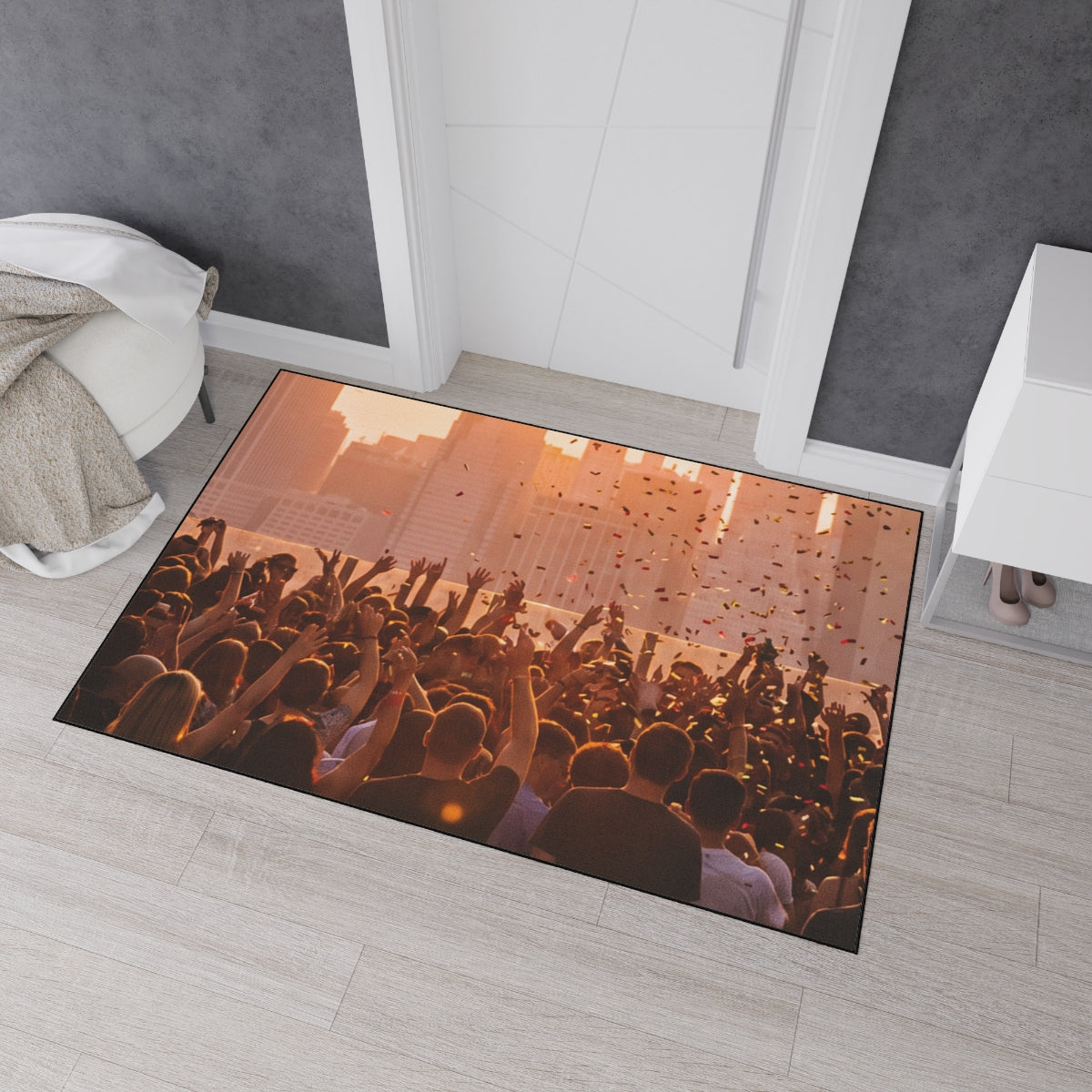 Heavy Duty Floor Mat - City Lights | Echovira Gallery
