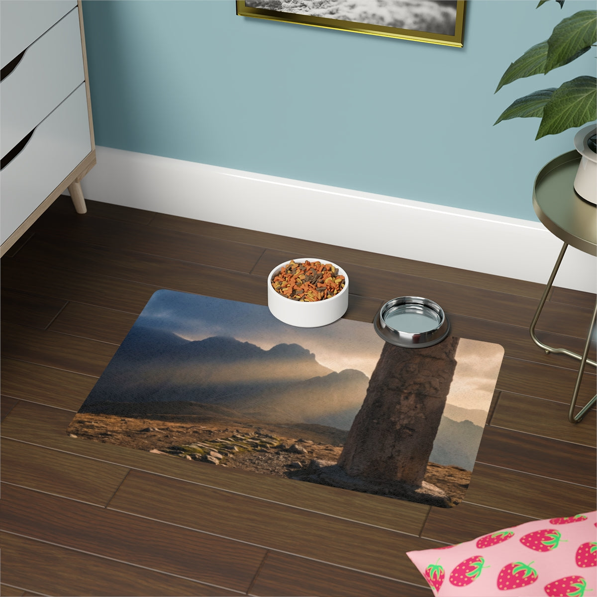 Pet Food Mat - Epic Mountain Journey
