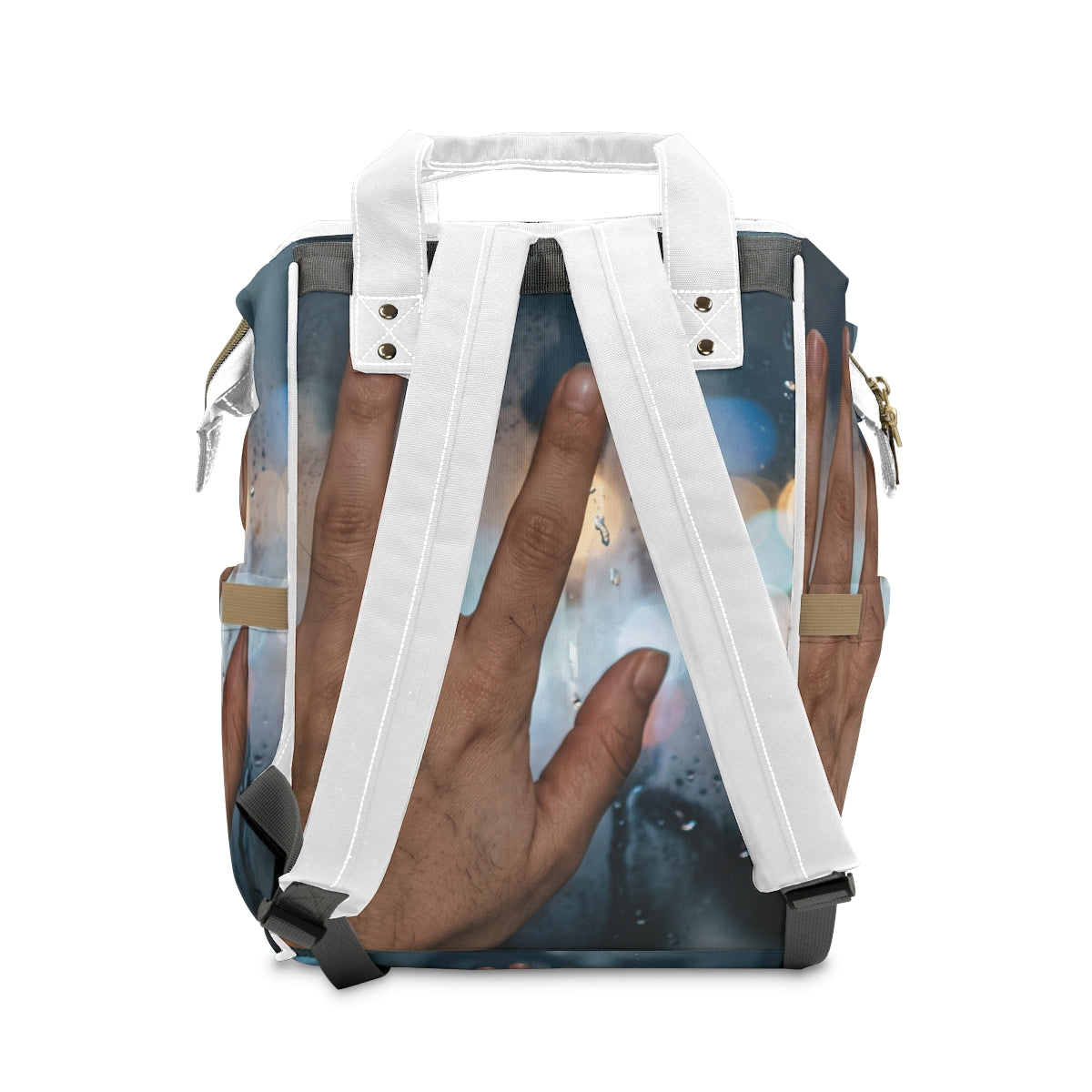 Rainy City Window Diaper Backpack