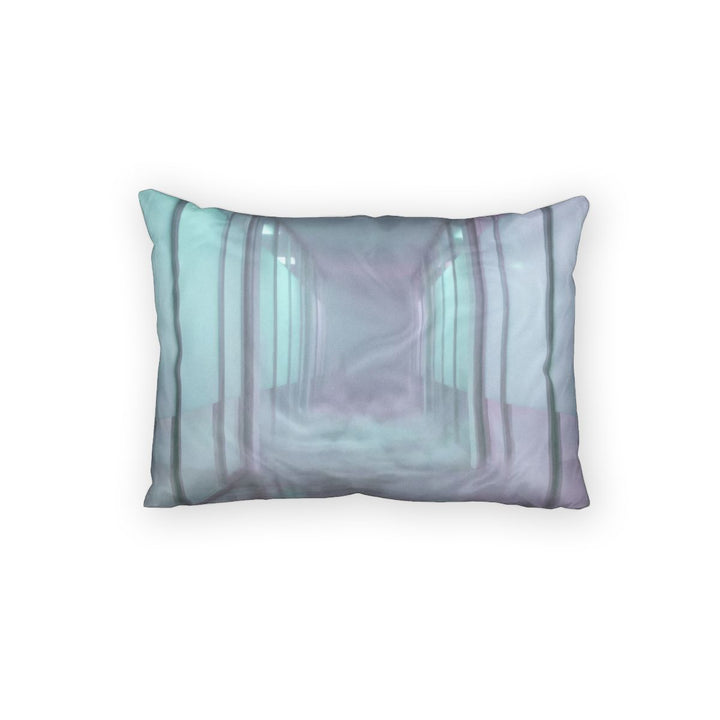 Cotton Pillow Sham - Liminal Corridor Fog Art Print