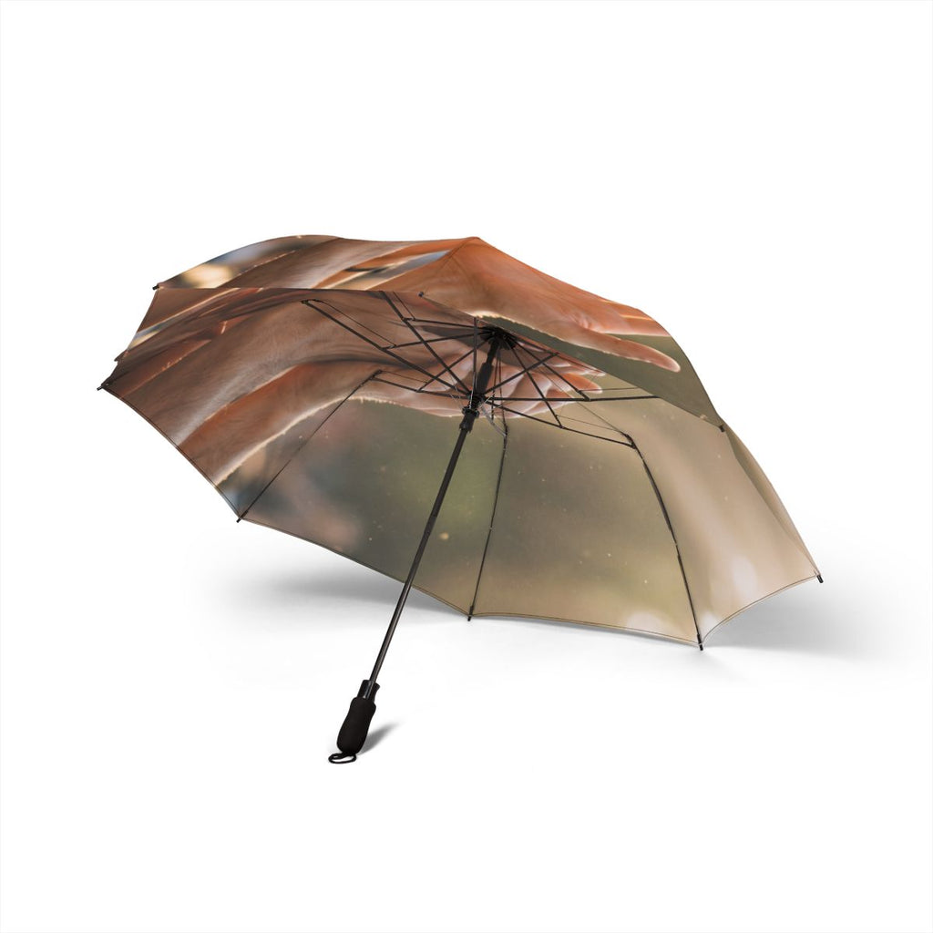 Semi-Automatic Foldable Umbrella - Golden Rays of Unity Wall...