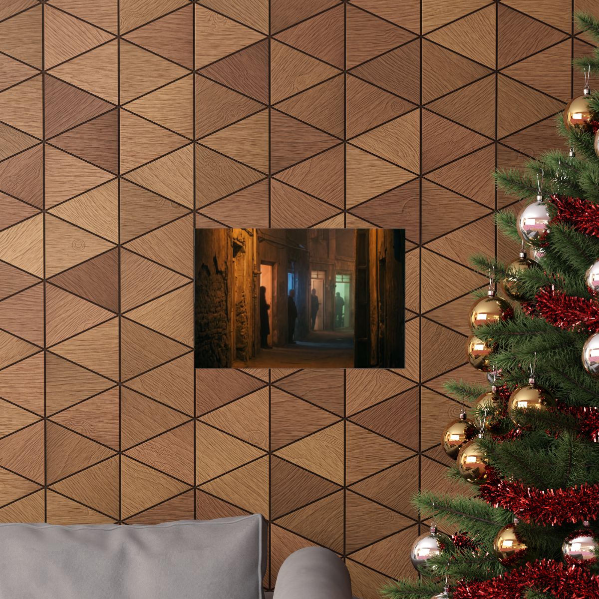 Matte Horizontal Posters - Shadowed Alleyway Mystery Art......