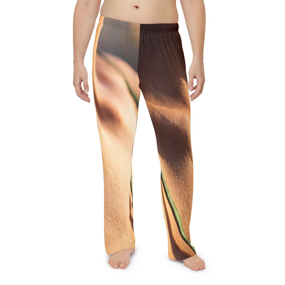 Men's Pajama Pants - Golden Hour - Cozy Emerald Sunset |...
