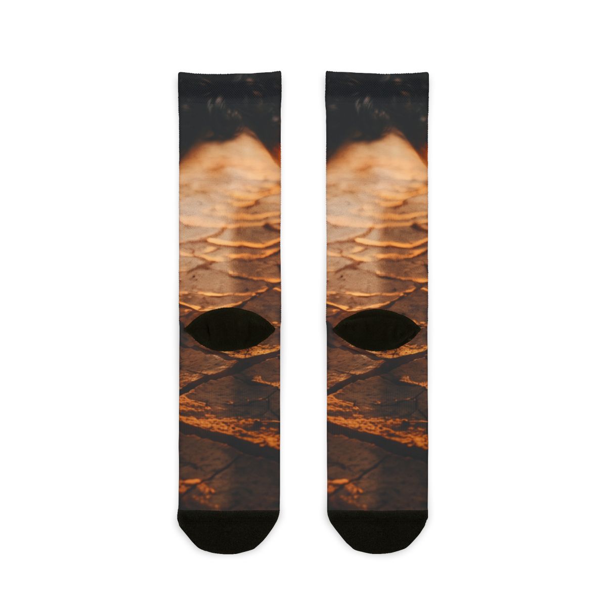Sublimation Socks - Cracked Earth Socks | Echovira Gallery