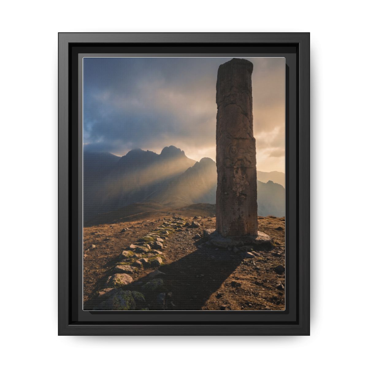Framed Matte Canvas - Sun Peak