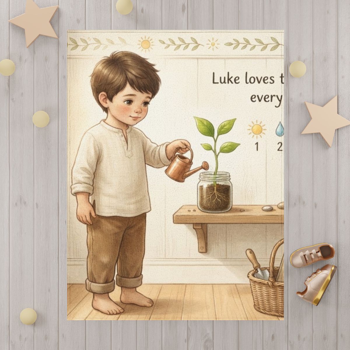 Toddler Blanket - Little Sprout Garden | Echovira Gallery