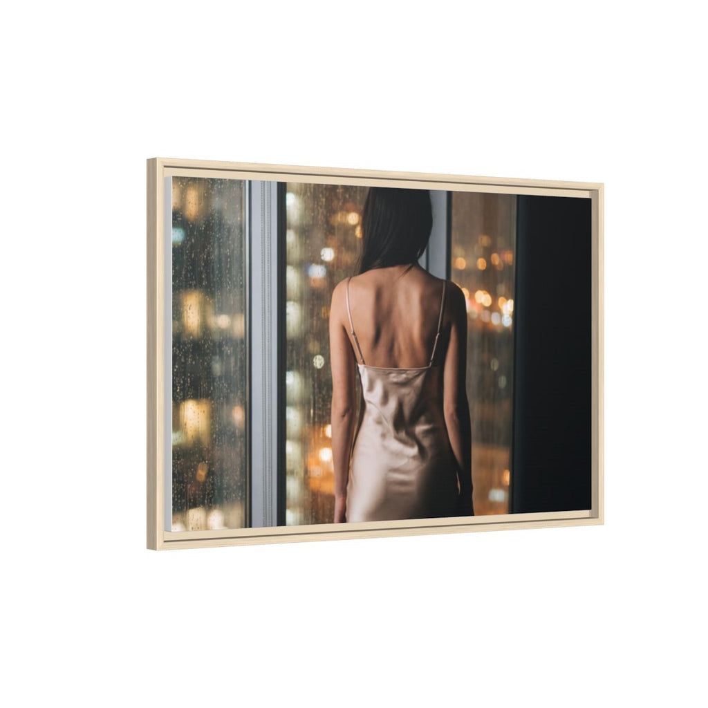 Framed Matte Canvas - Cinematic Nights — Natural / 1.25"
