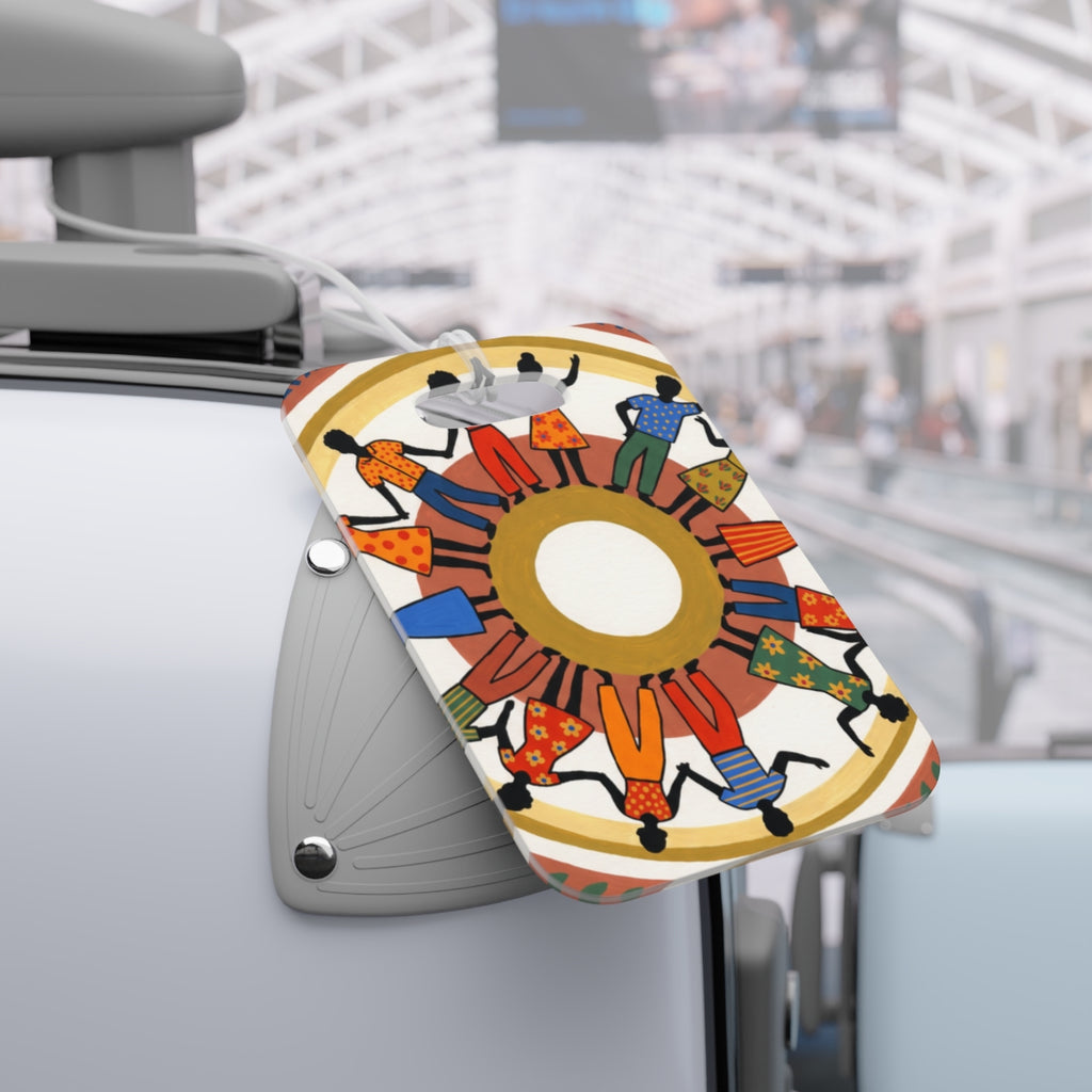 Luggage Tag - Unity Mandala Folk Art | Echovira Gallery