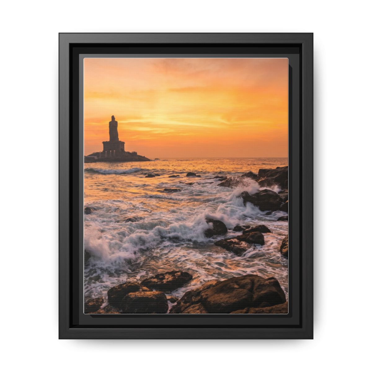Framed Matte Canvas - Majestic Golden Coast