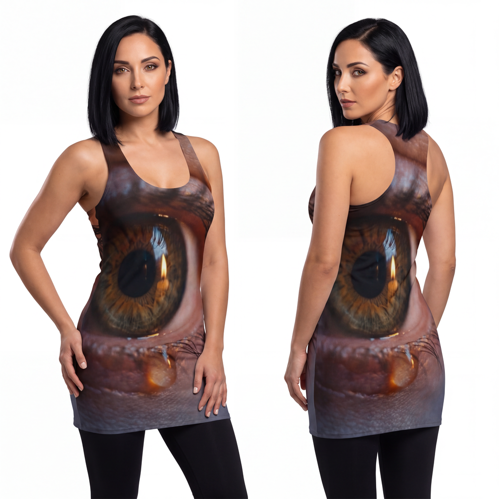 Women's Cut & Sew Racerback Dress - Amber Iris Reflection......
