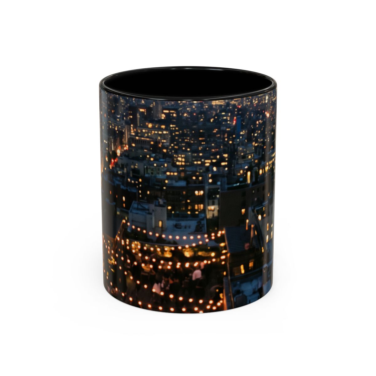 Accent Coffee Mug - Skyline Evening Glow | Echovira Gallery