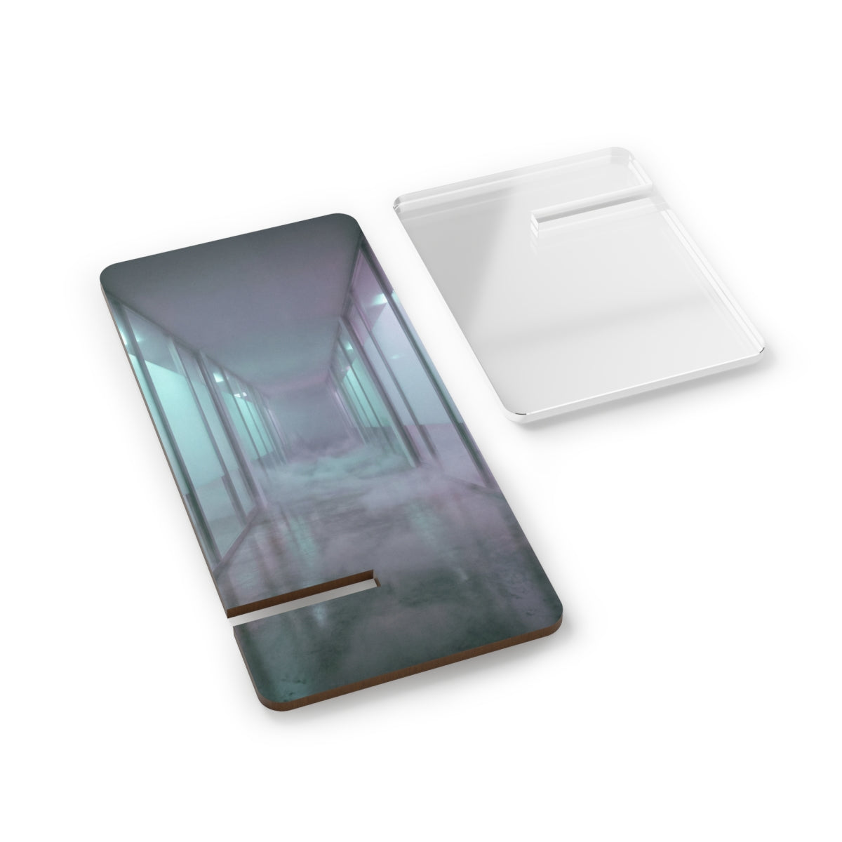 Mobile Display Stand for Smartphones - Liminal Corridor Fog...
