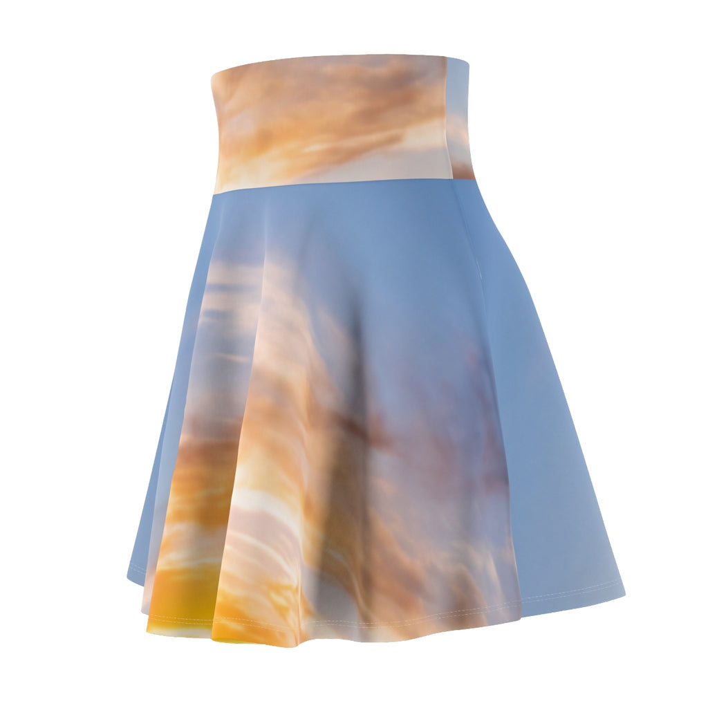 Women's Skater Skirt - Golden Hiker Dawn