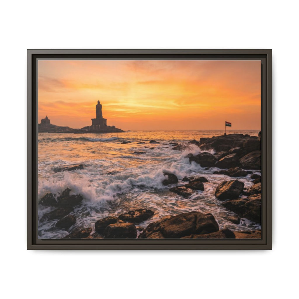 Framed Matte Canvas - Majestic Golden Coast