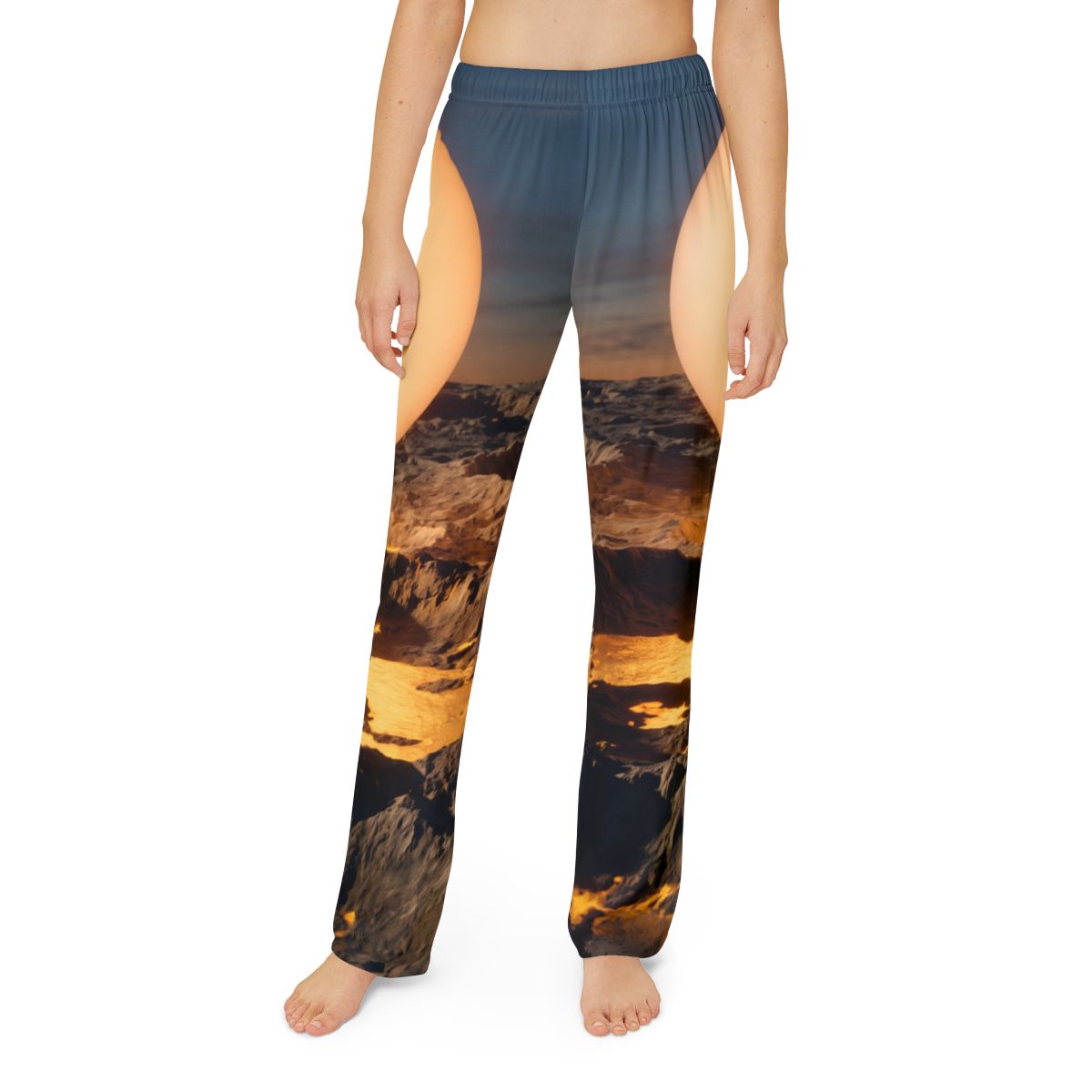 Kids Lounge Pants with Celestial Alien Horizon