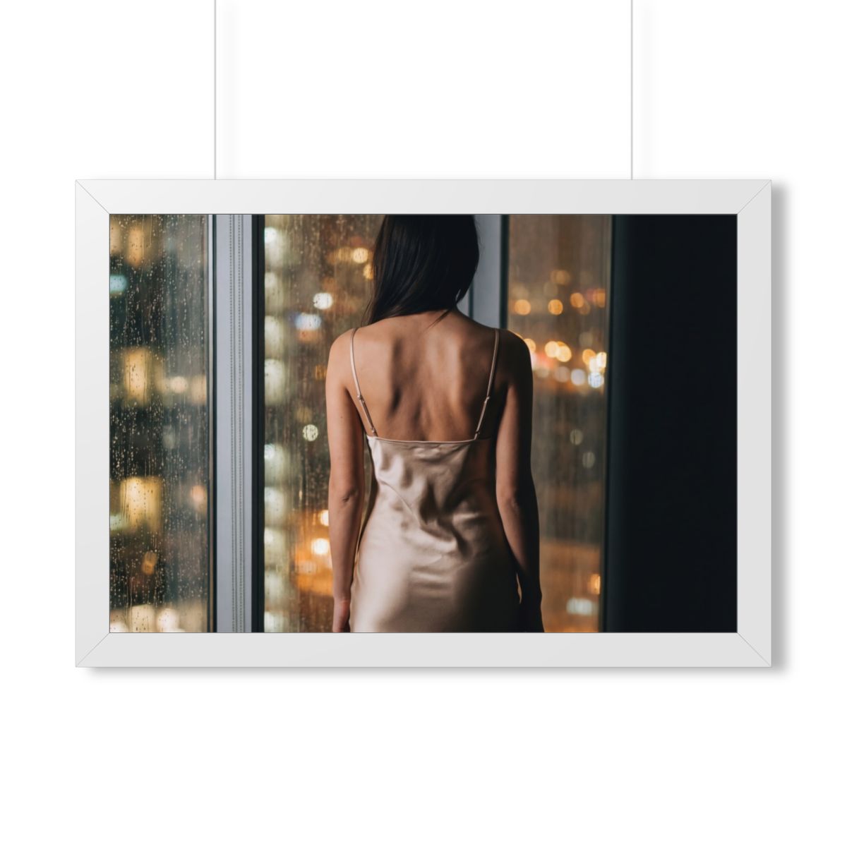 Framed Horizontal Poster - Golden Rainscape (14×11, 16×12......