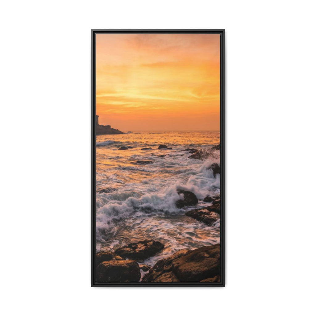 Framed Matte Canvas - Majestic Golden Coast