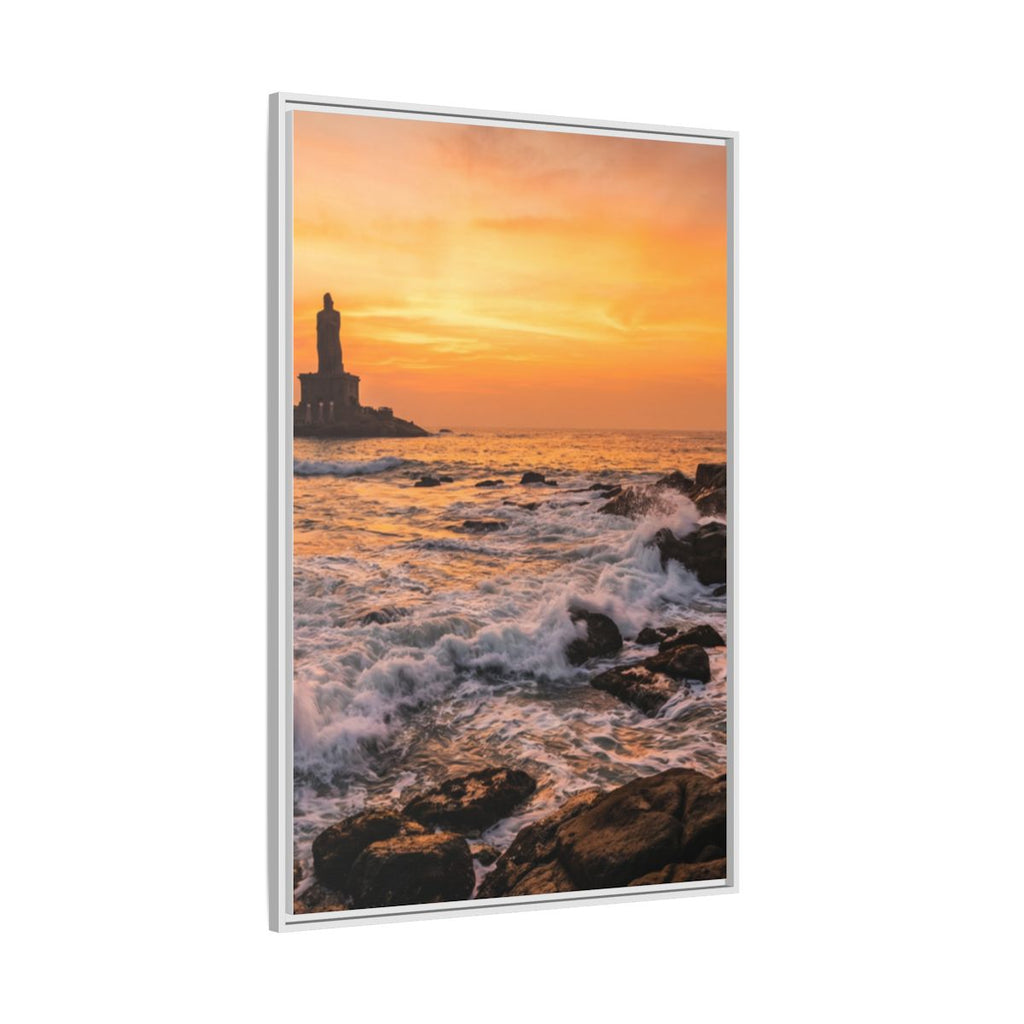 Framed Matte Canvas - Majestic Golden Coast