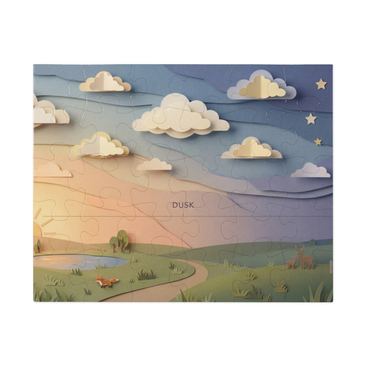 Jigsaw Puzzle with Tin - Twilight Horizon Calm (30, 110... |...