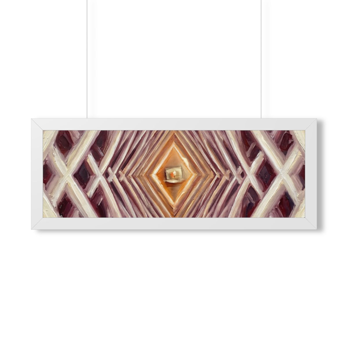 Framed Horizontal Poster - Infinite Arch — White (14×11... |...
