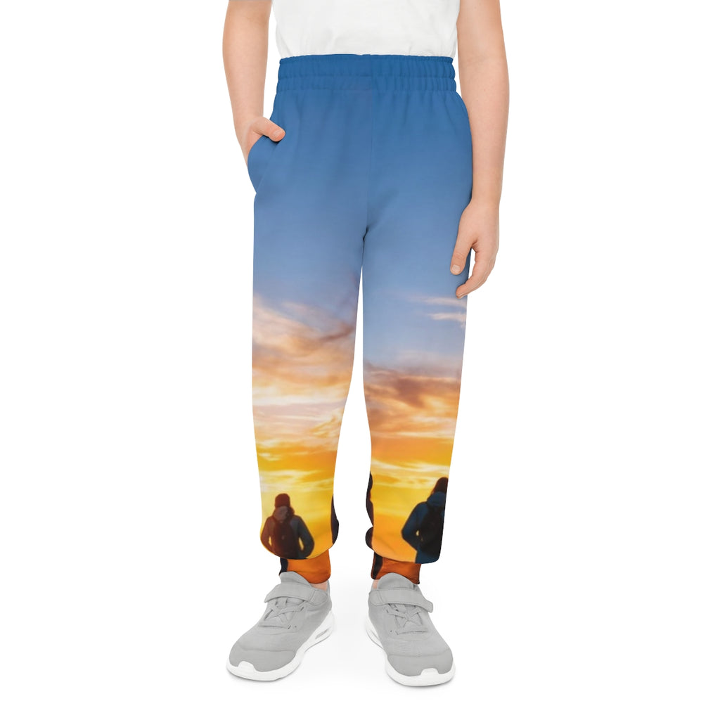 Youth Joggers - Golden Hour Wanderlust Art | Echovira...