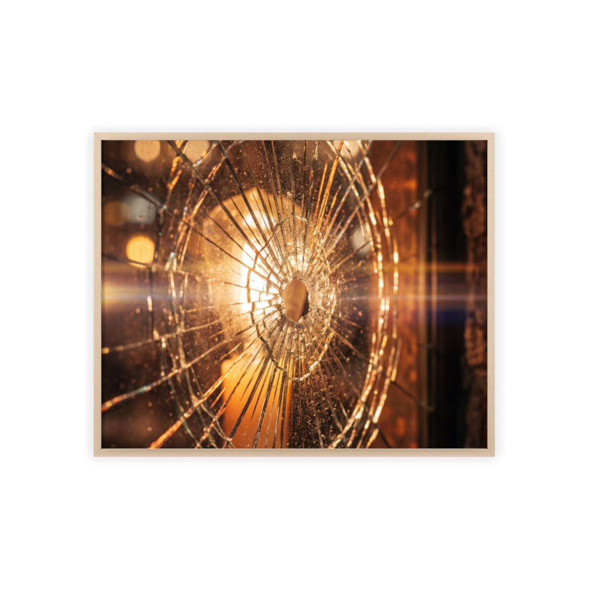 Wood Framed Poster - Cinematic Fracture
