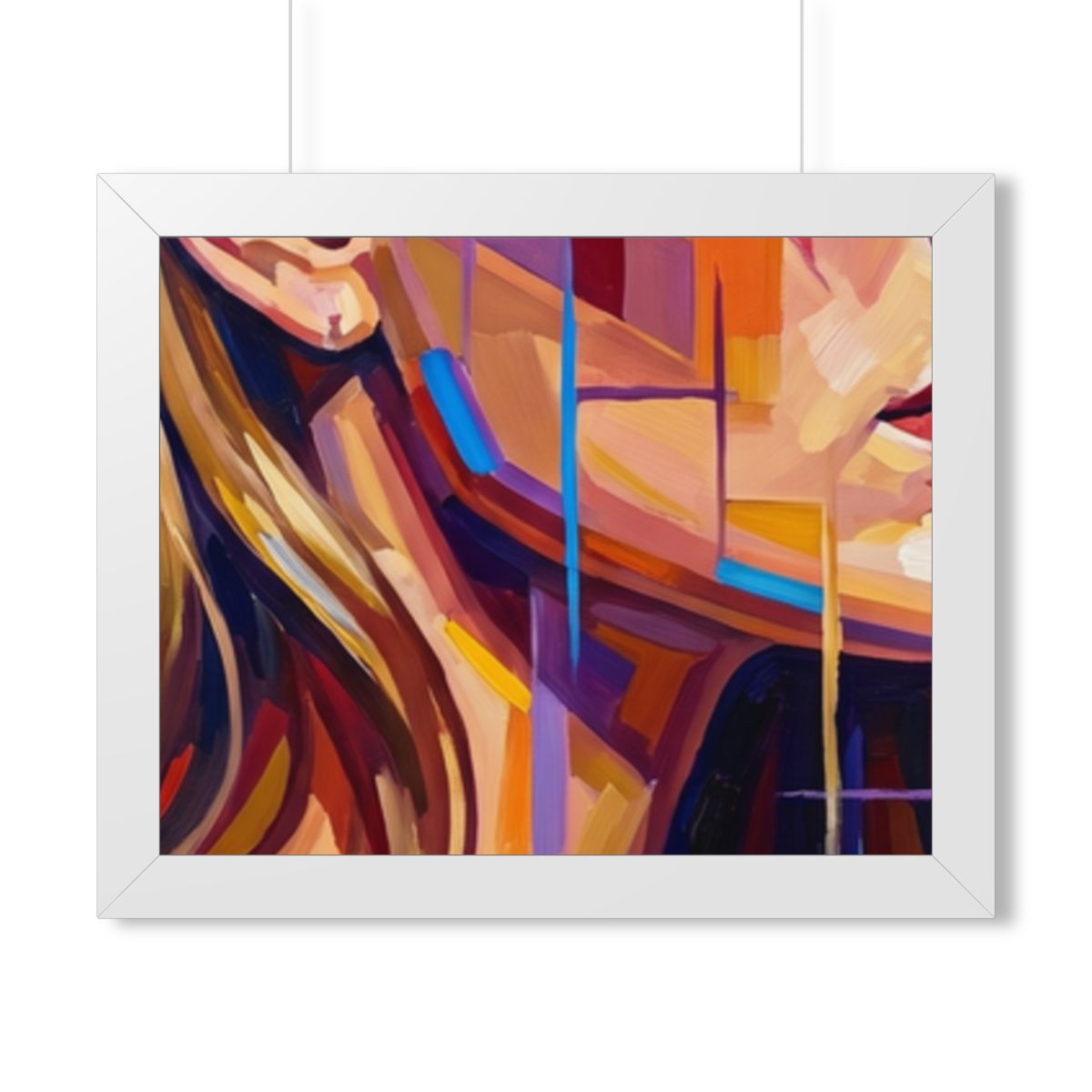 Framed Horizontal Poster - Shattered Elegance (14×11, 16×12...