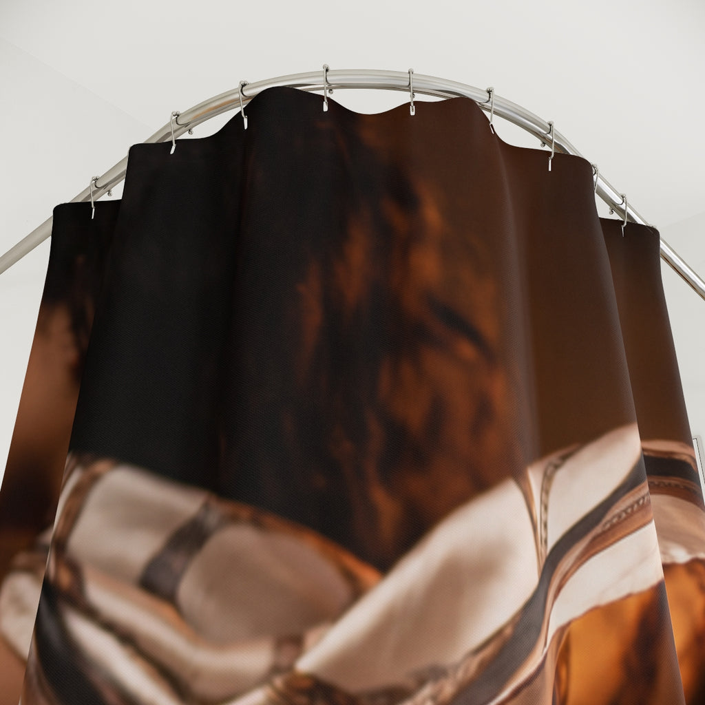 Shower Curtain - Amber Silk Sanctuary | Echovira Gallery