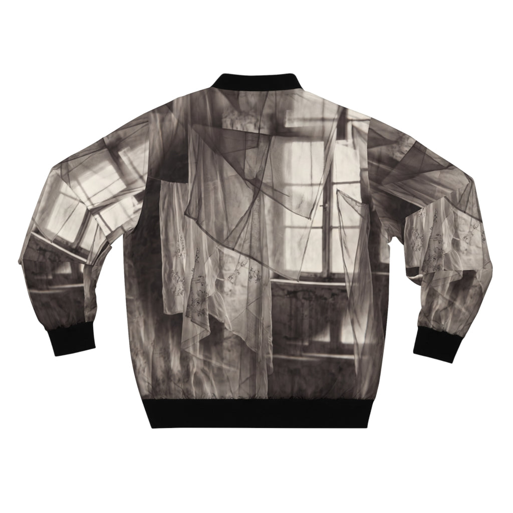 Men's Bomber Jacket - Spectral Veils | Echovira Gallery