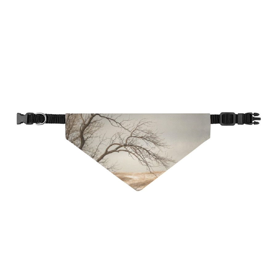 Clip-on Pet Bandana - Winter Branch Solitude Landscape