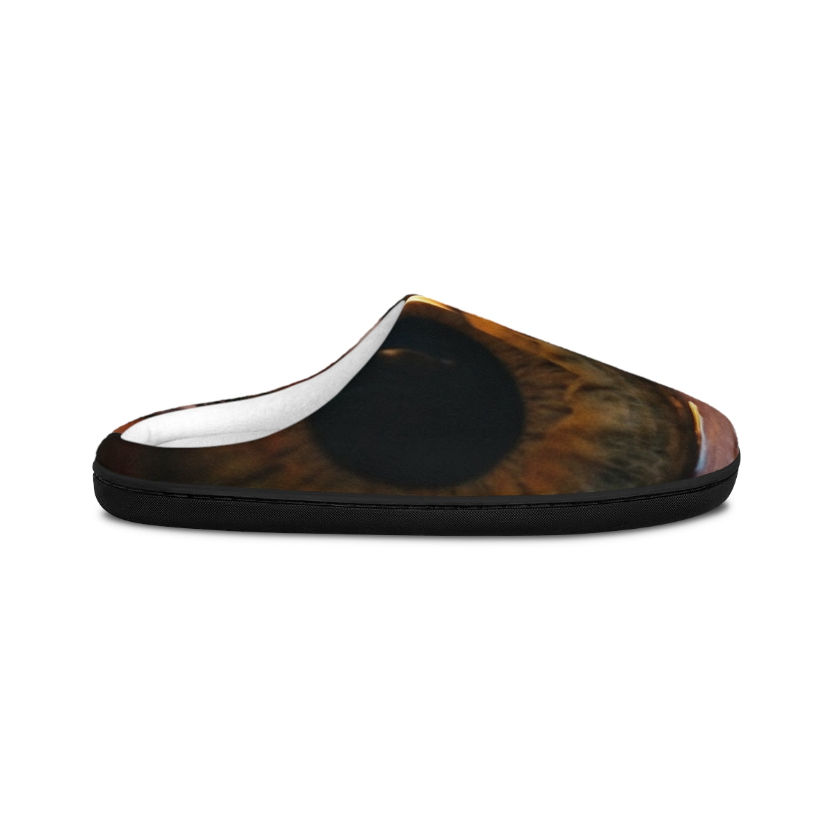 Men's Indoor Slippers - Amber Iris Reflection Fine Art Print...