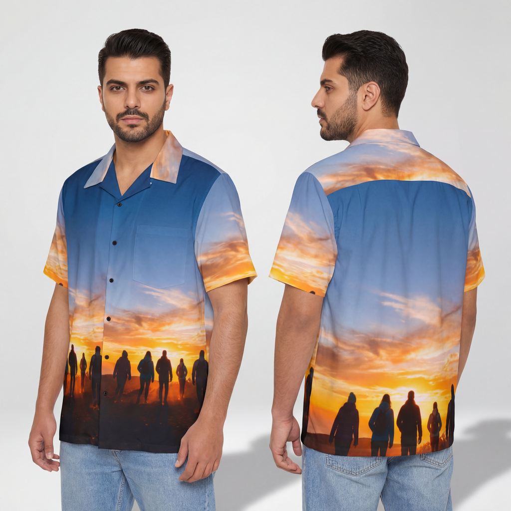 Herren Hawaiihemd - Golden Dawn Trek