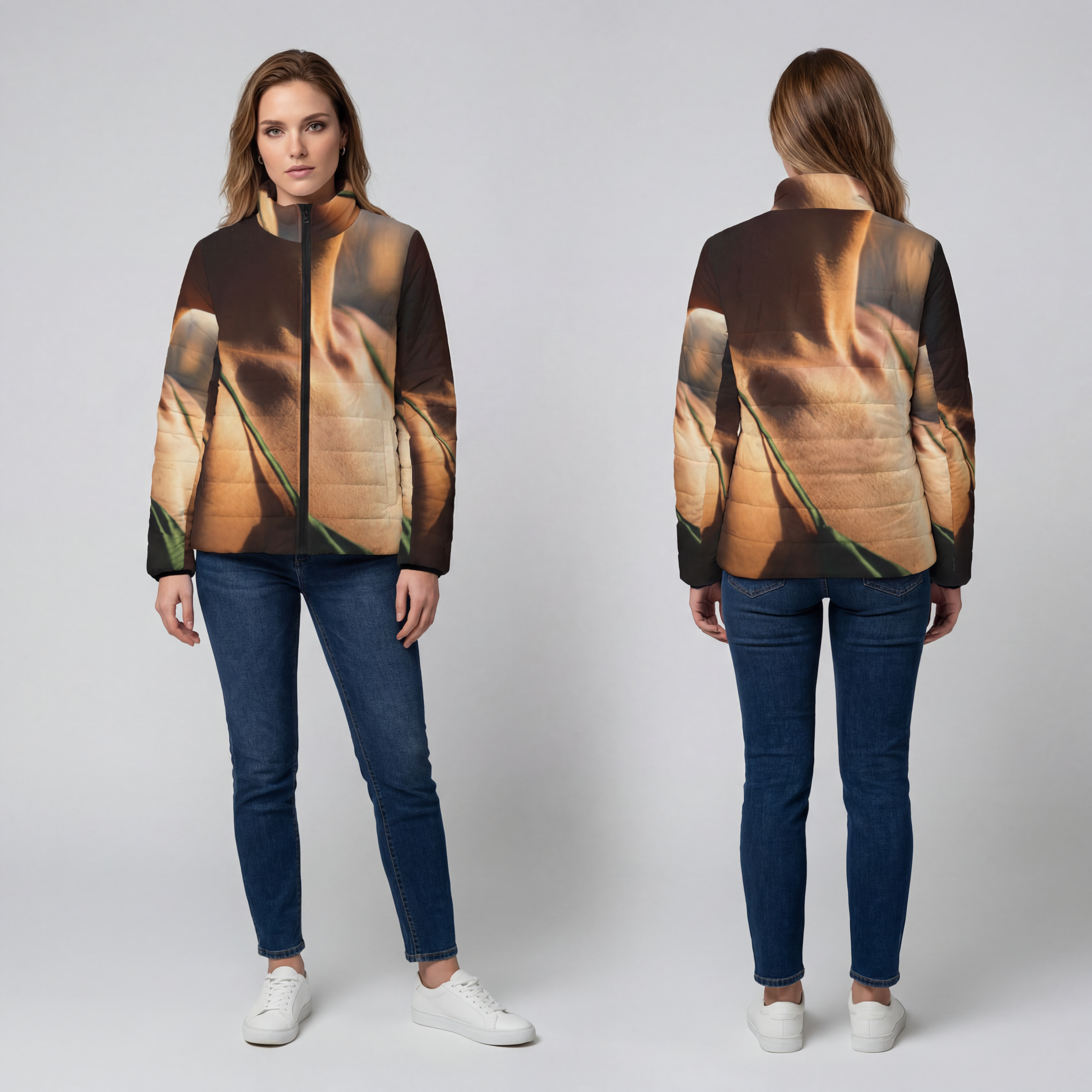 Women's Puffer Jacket - Emerald Sun Armor