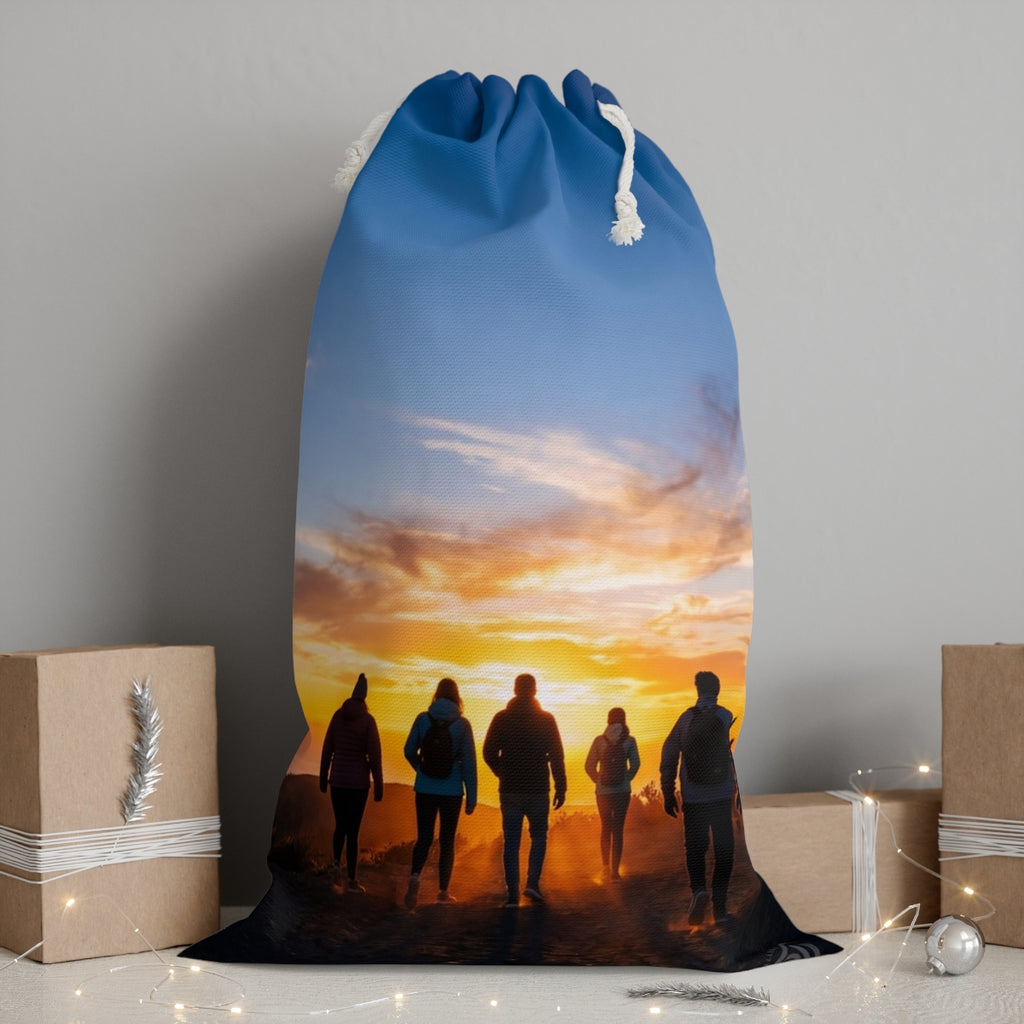 Storage Sack - Sunset Mountain Horizon | Echovira Gallery