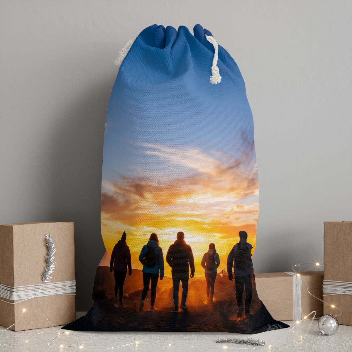 Storage Sack - Sunset Mountain Horizon | Echovira Gallery
