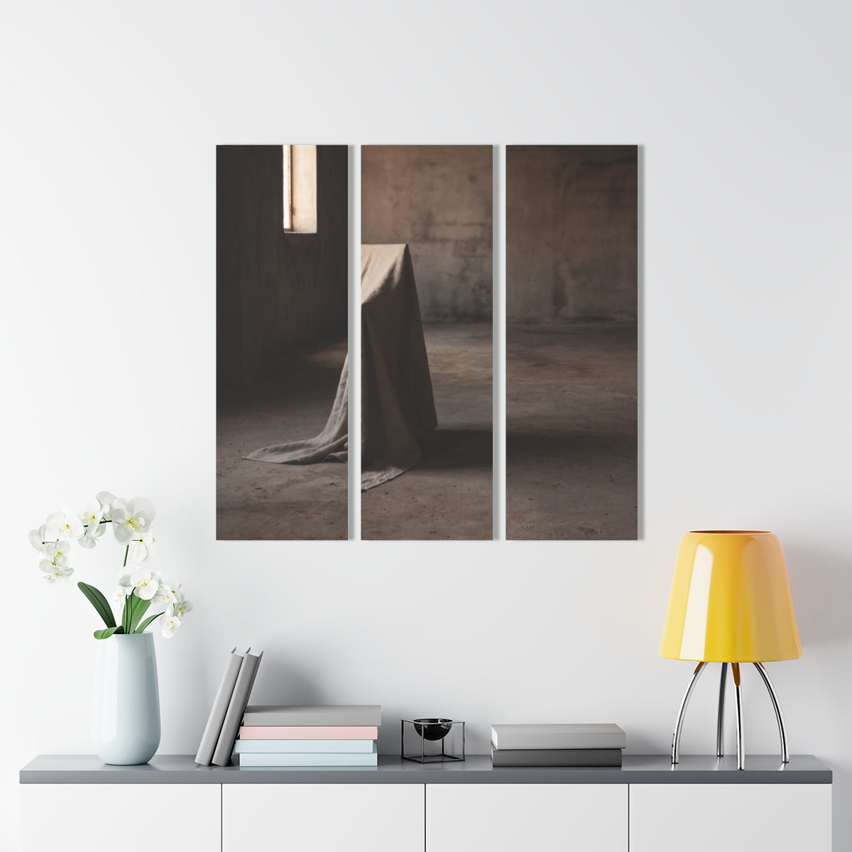 Acrylic Triptych Prints - Wabi-Sabi Sanctuary — Portrait