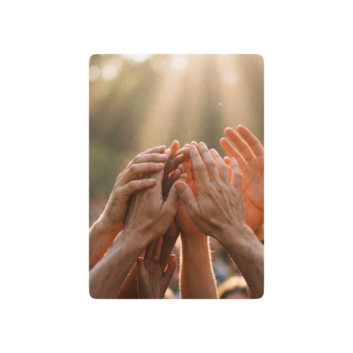 Poker Playing Cards - Golden Rays of Unity Wall Art |...