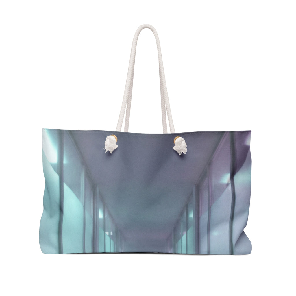 Weekender Bag - Ethereal Neon Transit | Echovira Gallery