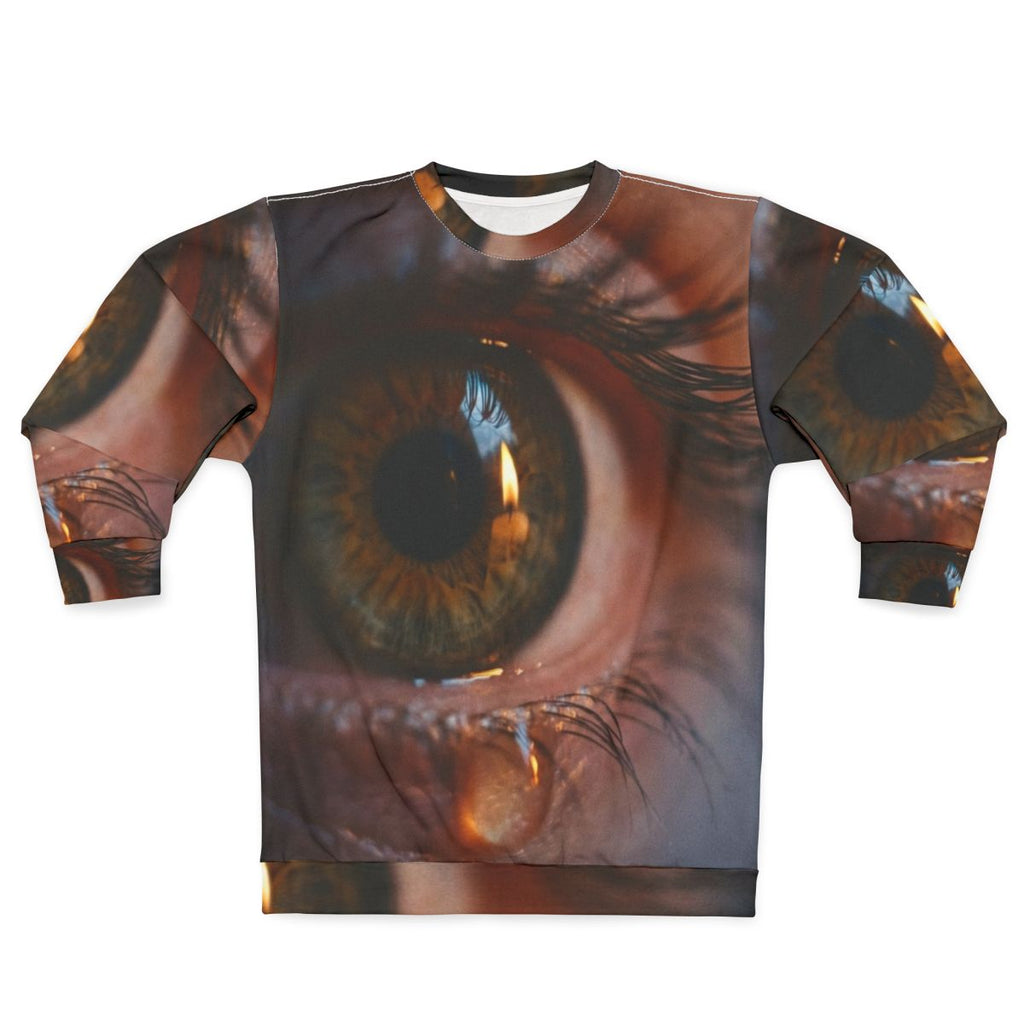 Unisex Sweatshirt - Amber Iris Reflection Fine Art Print |...
