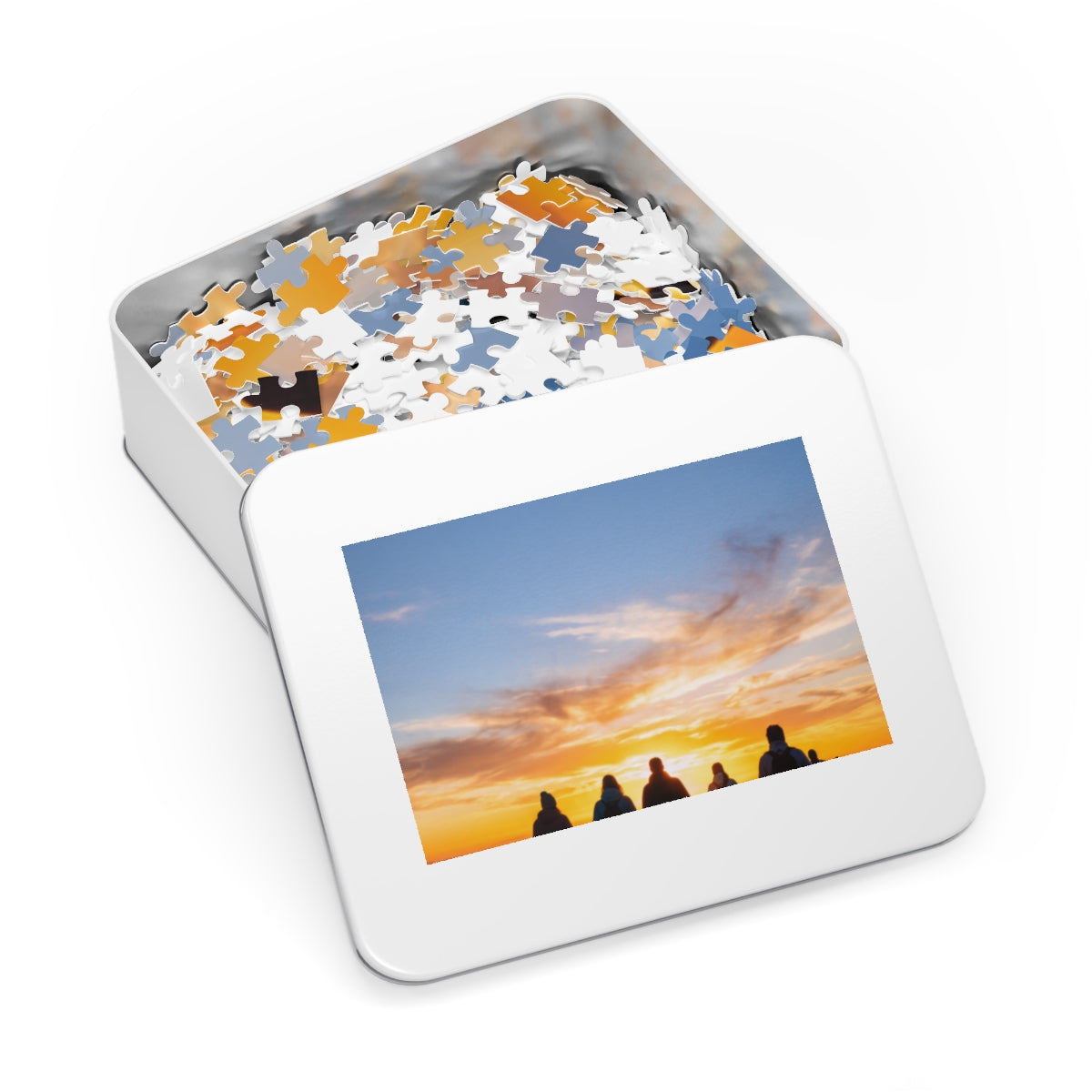 Jigsaw Puzzle with Tin - Epic Dawn Trek