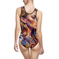 Women's Classic One-Piece Swimsuit - Shattered Elegance |...