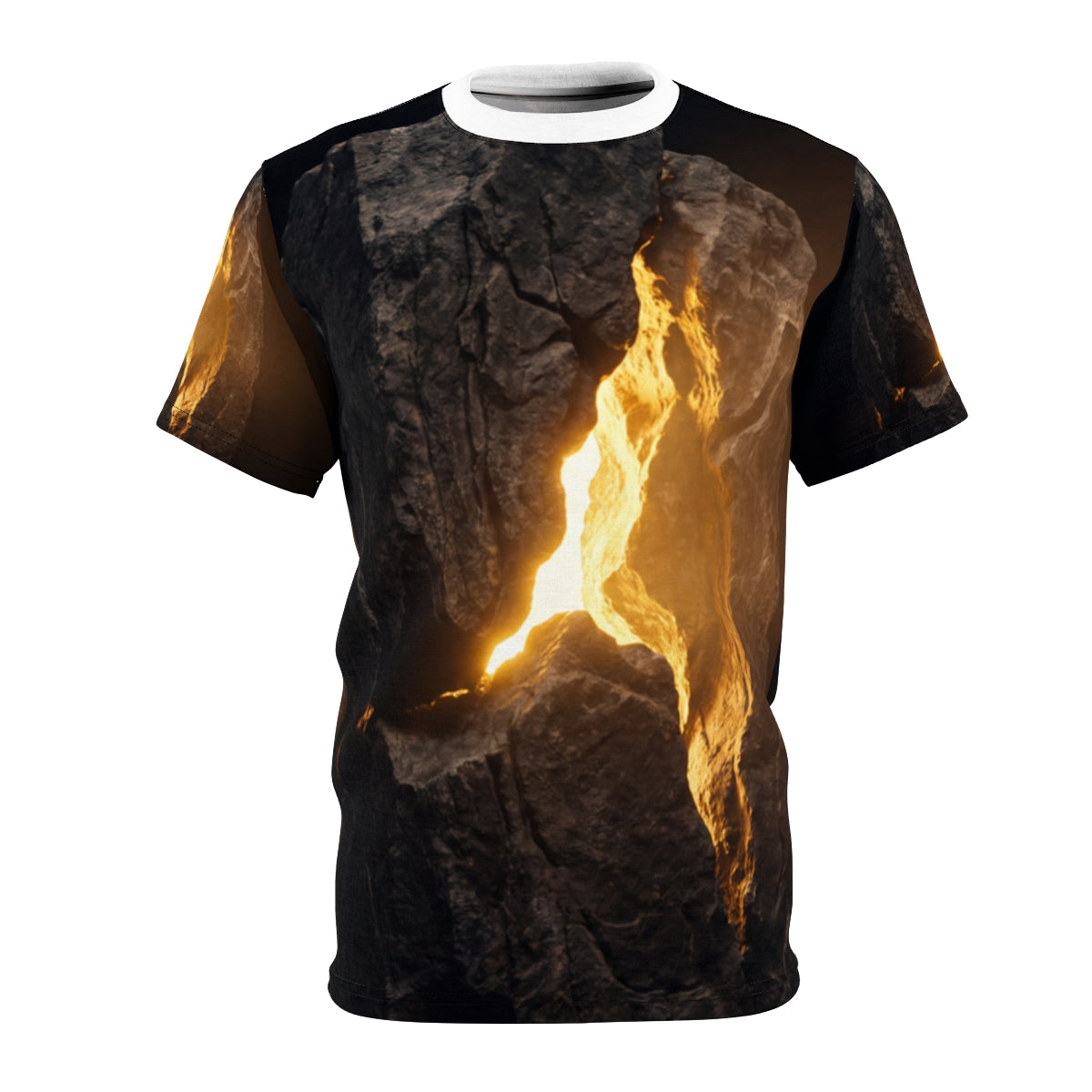 Men's Cut & Sew Tee - Golden Monolith Shirt | Echovira...