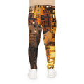 Kids Leggings Italian Riviera Coastal Night