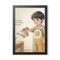 Framed Vertical Poster - Daily Growth Art — Black (11×14......
