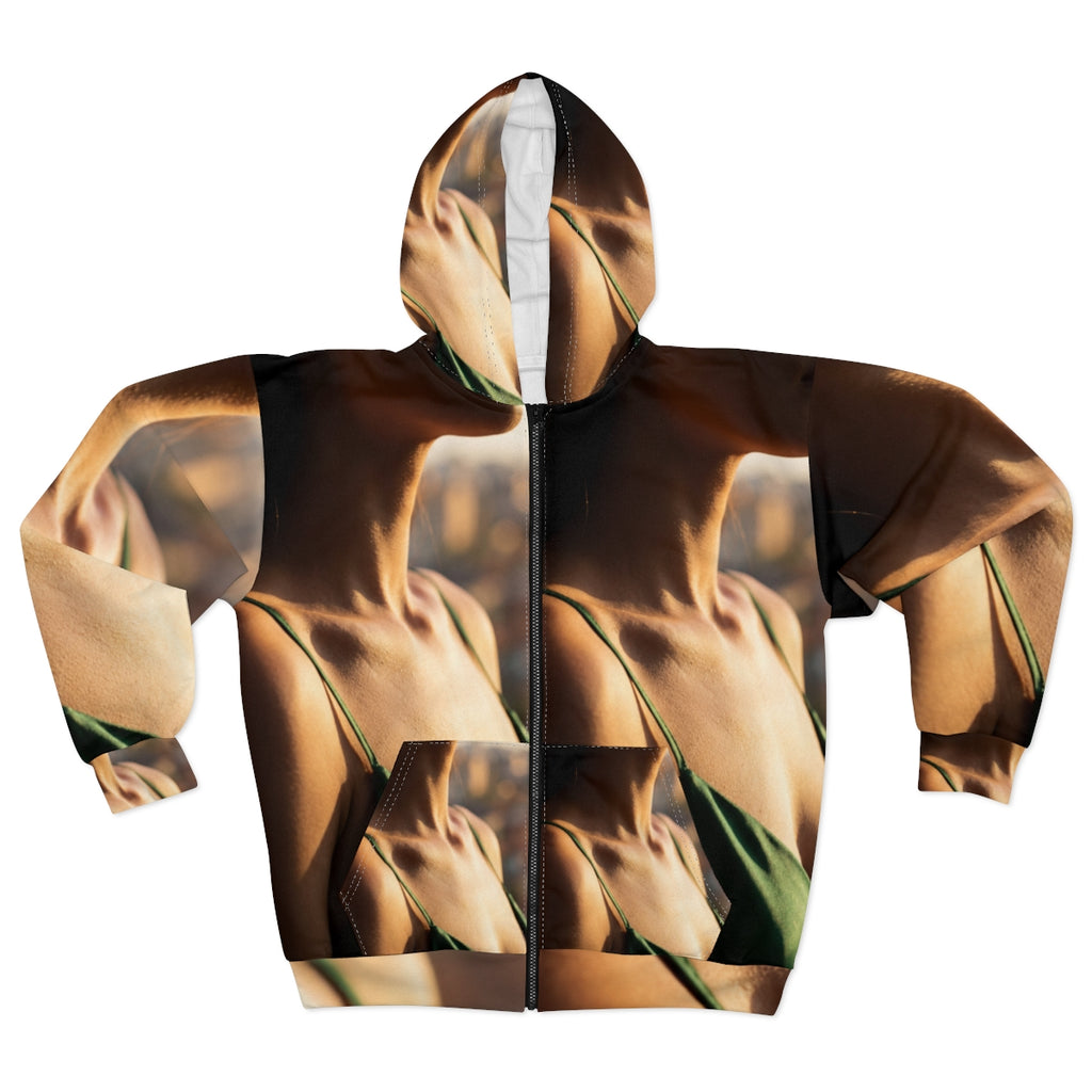 Unisex Zip Hoodie - Emerald Sunset Layer